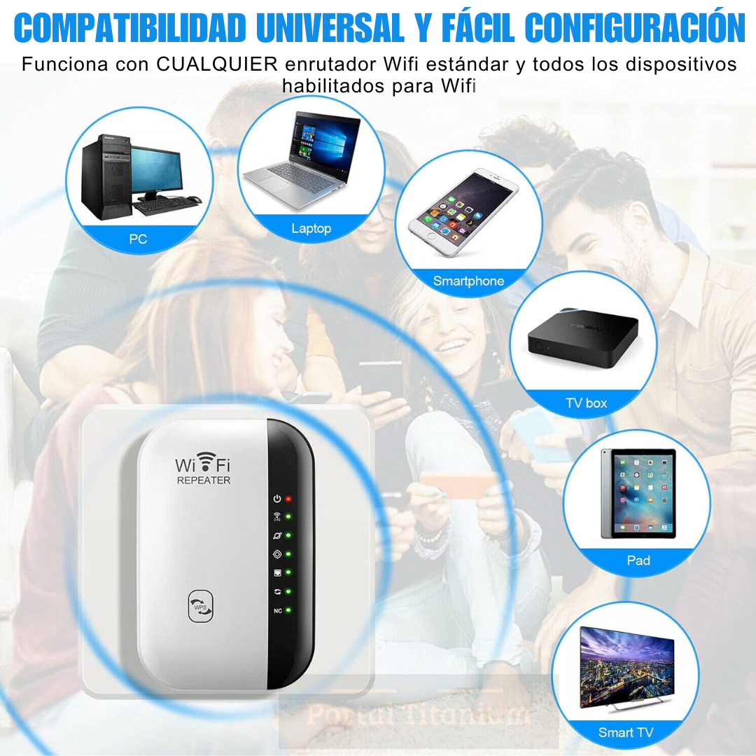 Amplificador Repetidor WIFI PowerLink Portal Titanium