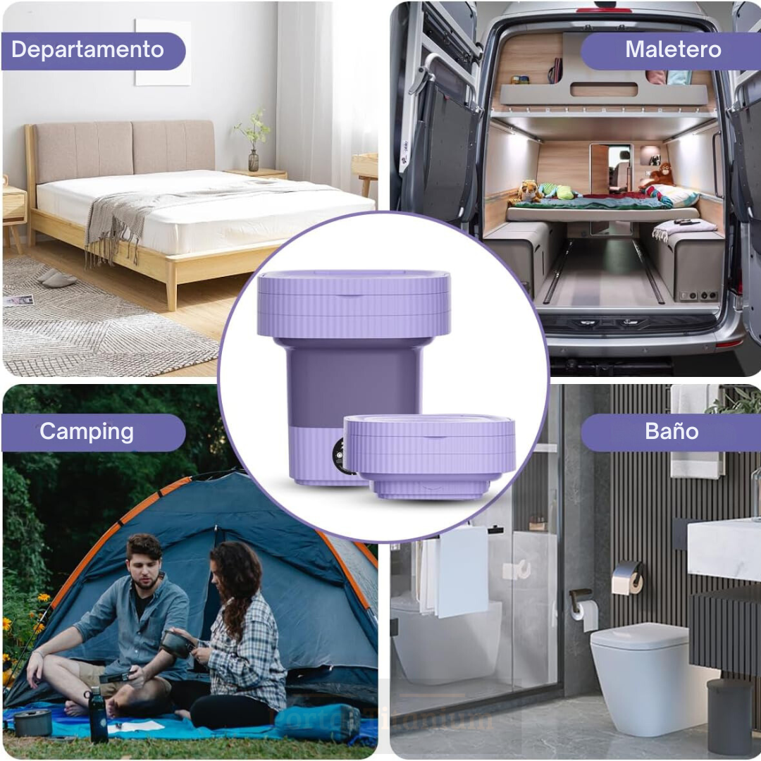 WashNGo™ - Mini Lavadora Portátil Plegable y con Centrifugado