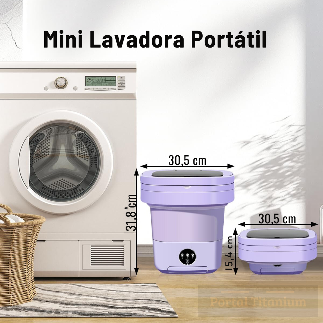 WashNGo™ - Mini Lavadora Portátil Plegable y con Centrifugado